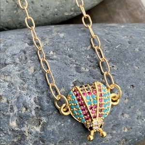 Golden Ladybug Necklace